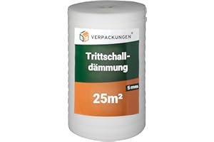 BB-Verpackungen 1 x isolation phonique de 25 m² (5 mm d’épaisseur, excellente isolation phonique et thermique) - Sets entre 25 m² et 250 m²