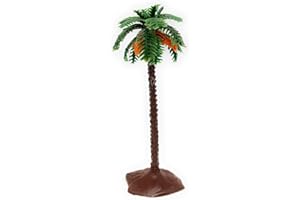 Acan Tradineur - Palmera con dátiles Decorativa 12 x 4,5 cm, Resina, árbol Artificial en Miniatura para Crear escenarios Decorativos, Mesa, estantería, repisa, decoración del hogar