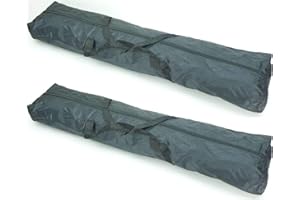 MASTER AUDIO 2 Stück PROFI Tasche Tragetasche Transporttasche schwarz für je 2 Mikrofonstative Mikrofonständer Stativ Ständer Bag