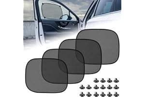 VGECEE 4 Pcs Tendine Parasole Auto Bambini con Ventosa Universali per Finestrini Laterali 44x36CM parasole per finestrini laterali Parasole Protezione Da Raggi UV Parasole auto in Rete con 4 Ventose