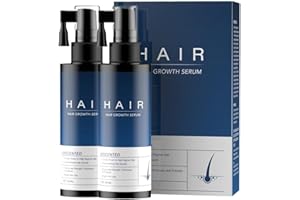 TAGOZ Haarwuchsserum, stimuliert die Haarfollikel, fördert das Haarwachstum, verzögert die Alterung der Kopfhaut, 2 x 60 ml