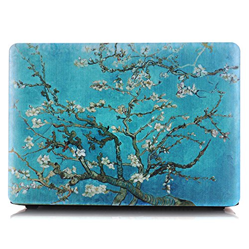 MacBook Hard Case, bestcatgift matt frosted Gummi Coated Hard Shell Case Cover Für MacBook [Apricot Blossom Tree] MacBook Pro 13"(A1278)