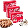 Artinci Coconut Cookies | As Seen on Shark Tank | Sugar Free Diabetic Friendly with High Protein & Fiber Digestive Biscuits | Low GI & Carbs | (185g x Pack of 3)