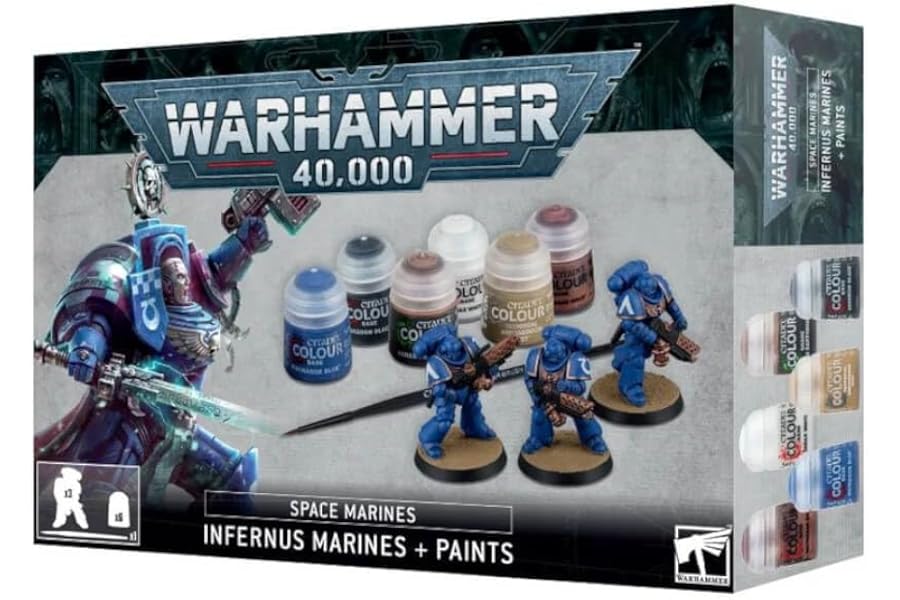 Games Workshop - Warhammer 40,000 - Space Marines: Infernus Marines + Paints Set