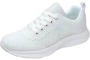 GENERIC Womens Extra Wide Fit Trainers Ladies Walking Running Shoes,Breathable Mesh Tennis Shoes,Adjustable Lace up Wedge Shoes,Comfortable Athletic Sneakers,Non Slip Shoes,Low Top Work Shoes
