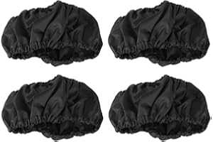 YOUTHINK 4 Pezzi/Set Copriruota per Passeggino, Copriruota per Passeggino per Bambini, Accessori Antipolvere Neri(S)