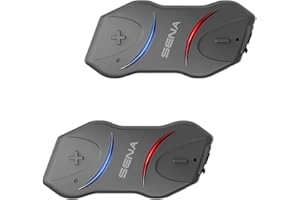 Sena 10R Dispositivo di comunicazione Bluetooth con design compatto e sottile, Confezione doppia