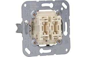 JUNG 535U Mecanismo Pulsador, 10 AX / 250 V, Doble Unipolar NA