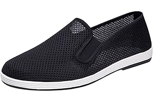 IQYU Shoes men's summer shoes low shoes men's shoes boat shoes low shoes boat deck slippers aqua shoes barefoot shoes unisex lightweight mesh sports shoes outdoor hollow shoes