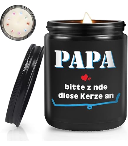 Duftkerze Geschenk Für Stiefvater - Lustige Sojawachs Kerze Mit Spruch