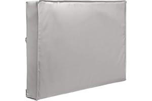 MKLHAVB Tv HüLle Outdoor Wetterfest Staubdichte Außen Abdeckung TV Beige 32" 36" 40" 46" 50" 55" 60" 65" Protect TV-Schirm Garten Innenhof Außen TV-Abdeckung