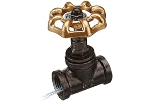 TUTOY RanDal Hierro Steampunk Vintage Interruptor De Luz De Válvula De Parada De 1/2 Pulgada Con Cable