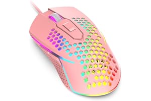 URCHOICELTD M3 ratón para juegos (rosa)