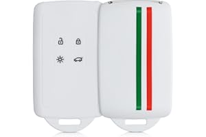 kwmobile Custodia Compatibile con Renault con 4 Tasti Smart Key (Solo Keyless Go) - Cover Chiavi Auto Protezione Copri Telecomando - Copri Chiave Silicone Bandiera Italiana