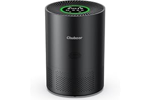 Luftreiniger Allergiker, HEPA Luftfilter gegen Schimmel, Staub und Tierhaare bis zu 0,3 µm 185m³/h CADR für Schlafzimmer bis zu 110m², Luftqualitätsanzeige, Kindersicherung, 3 Geschwindigkeiten, 25dB