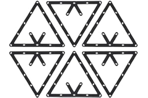 ‎ZYYINI Zyyini Magic Ball Rack, Pool Rack für die Positionierung Billardtisch 6-teiliges Set platzsparend und einfach zu Tisch Pool Queue Zubehör verwenden