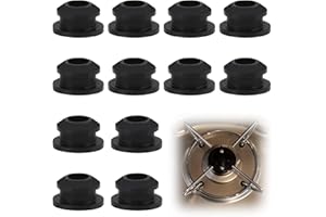 HUGWAIT 12 Stück Wohnmobil Gasherd Topfträgergummis, Gummifüße Kochfeld Zubehör mit 5mm Stäben, Rost Gummifüße Gasherd Wohnwagen, Gummitüllen für Topfstützen für Dometic, Smev Und Thetford