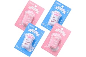 ANWEIXUE 4 Pcs Cat Paw Correction Tape Easy Correct Correction Tape Roller Mini Correction Tape Correction Tape Roller for School Office Home Pattern Random