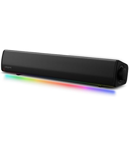 Barres de Son, Mini Haut-Parleur, Haut-Parleur Stéréo Subwoofer, Bass