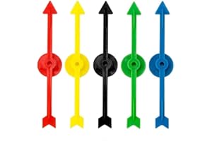 Killow 25 Piezas 5 Colores Flecha de Spinner de Juego de Plástico para Escuela, Spinner de Juego de Tablero (10 cm)