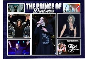 RJR PRINTS Ozzy Osbourne - Black Sabbath Signed A4 Montage Photo Print Pre Printed Signature Autograph Gift