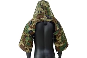 ROCOTACTICAL Sniper Ghillie Suit Foundation Ripstop Ghillie Viper Hood Camouflage Sniper Coat