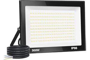 Jefedana 300 W LED-Spot für den Außenbereich, 30.000 lm, IP66, wasserdicht, superhell, Außenbeleuchtung, Kaltweiß (6000 K), Sicherheits-LED-Spot für Stadien, Fabriken, Parkplatz, Garage, Garten