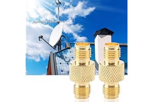 OEBUAFI SMA Coaxial Adapter 2pcs Female to Female Radio Connector for RF Applications Strong Metal Design