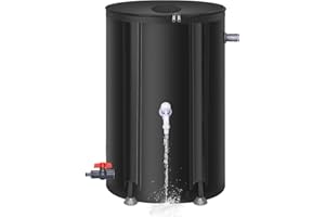 Meff-Mluk 100L Collapsible Rain Barrel, Portable Rain Barrels to Collect Rainwater from Gutter, Rainwater Collection System, Water Storage Tank Catcher Container with Filter Spigot Overflow Kit