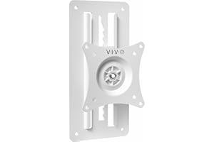 VIVO Regulowana wysokość od 17 do 32 cali pojedynczy monitor przegubowy uchwyt ścienny do stojących stacji roboczych, pasuje do 1 ekranu z maks. VESA 100 x 100 mm, biały, MOUNT-VW01AW