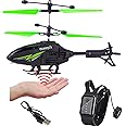 KIDZYMON® Helicopter with Manual Watch | Electronic radio remote control toy | 3D Electric Sensor Rechargeable Helicopter for Kids Ages 4+, Multi-Color Wings