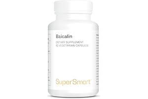 Baicalin 500 mg - Contribuisce alla buona salute del fegato - Aiuta a pulire e disintossicare il fegato - Proprietà rilassanti, antivirali e antinfiammatorie - Vegano - Supersmart