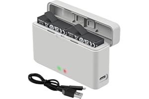HESUPY Battery Charger Manager per Insta360 Ace Pro/Ace, stazione di ricarica rapida Hub di archiviazione della batteria Custodia per ricarica con cavo di ricarica per Ace Pro/Ace Sport Camera Accessori