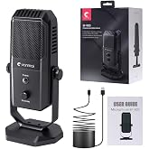 Coverzone Yanmai Profesyonel USB Condenser Mikrofon &ndash; 4 Y&ouml;nl&uuml; Direktif, 20Hz-20KHz Frekans, Kulaklık &Ccedil;ıkışı, Tek Tuş Sessize 