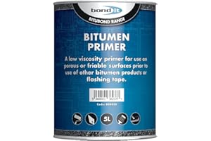 Bond-It Bitubond BDB020 Bitumen Primer (5 Ltr) - Seals, Waterproofs and repairs leaking wood, concrete, asphalt or steel roofs. by Bitubond