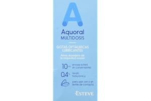 ESTEVE Aquoral Multidosis Gotas Oftalmologicas Lubricantes, 10 ml