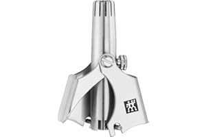 ZWILLING Tagliapeli per naso e orecchie (rimozione sicura dei peli, lame interne, spazzola di pulizia inclusa), premium, argento, 50 mm