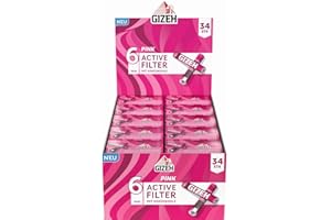 GIZEH RAUCHERBEDARF GMBH Gizeh Pink Activ Filter 6mm 10 Boxen a 34 Filter