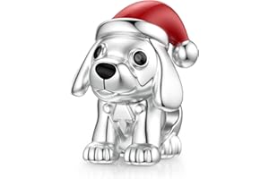 SEVENWELL Schneeflocken Charm für Pandora Hund Katze blaue Schneeflocke baumelnder Charm Sterling silber Weihnachts geschenk