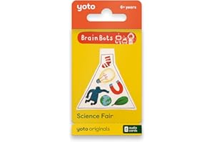 Yoto BrainBots Science Fair - 8 Kids Audiobook Cards for Use with Player & Mini All-in-1 Audio Player, Educational Screen-Free Listening with Fun Stories for Learning & Interactive Quizzes, Ages 6+