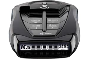 Cobra RAD 480i Laser Radar Detector – Long Range Detection, Bluetooth, iRadar App, LaserEye Front and Rear Detection, Next Gen IVT Filtering, Black