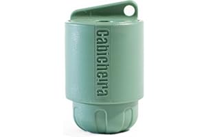 CABICHEIRA Cenicero Portátil, Compacto y Ecológico. Pequeño accesorio con capacidad para 20 colillas. Accesorio de bolsillo, perfecto para llevar en el bolso, llavero o colgado a ferias y festivales.