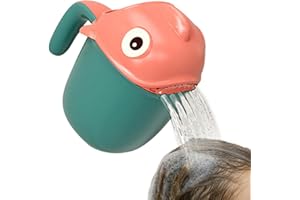 GETEAWILY Bath Jug for Baby Washing - Cartoon Shampoo Cup Baby - Cute Clownfish Baby Bath Shampoo Rinse Cup - Multifunctional Lovely Washing Baby Hair Rinse Cup - Rinser Shower Sprinkler Spoon Bathroom
