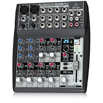 Behringer XENYX 1002FX Table de mixage 10 canaux Stéréo FX Processeur 24-bit