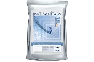 BWT Sanitabs sól regenerująca z efektem higienicznym do zmiękczacza wody BWT serii AQA | 8 kg | do instalacji zmiękczających AQA | zintegrowany składnik czyszczący | trwała higiena w pojemniku