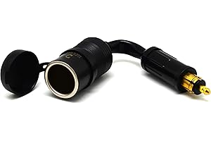 CLIFF TOP Cliff-Top Adaptateur Hella (DIN) à allume-cigarette standard (rallonge de câble rigide de 4,5 cm)