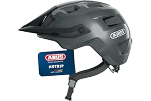 ABUS MTB helmet MoTrip - robust bike helmet with height-adjustable peak for mountain bikers - customised fit