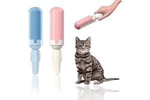 Half Forest 2 Pièces Rouleau Poils Animaux Brosse Adhésive pour Animaux Réutilisable, pour Enlever Les Poils d'animaux des Vêtements, du Canapé, du Lit Ou De La Voiture (Bleu, Rose)