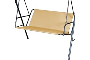 IGTOPS Funda de repuesto para columpio de jardín, funda de asiento para columpio de Hollywood, tela Oxford 900D, para exteriores de 2 y 3 plazas (caqui: 138 x 50 x