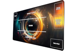 DYETEE Brettspiel TCG Spielmatte – Sternenhimmel MTG Spielmatte – auch ideal als Mauspad 466 mit Zonen